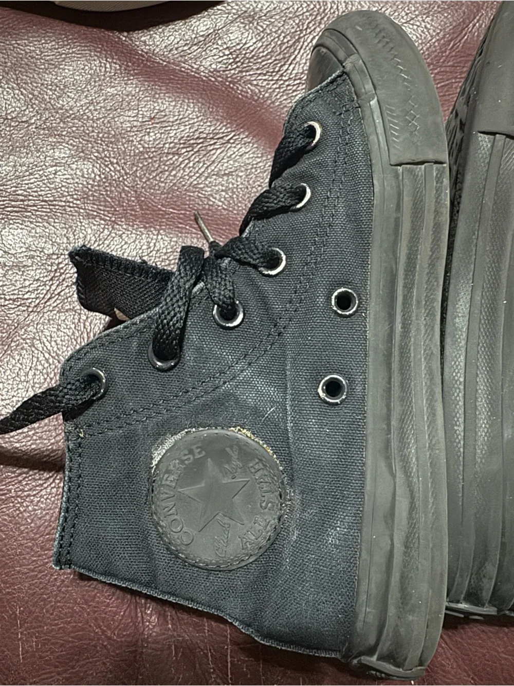 Converse Black Canvas Slip-On All Star Sneakers